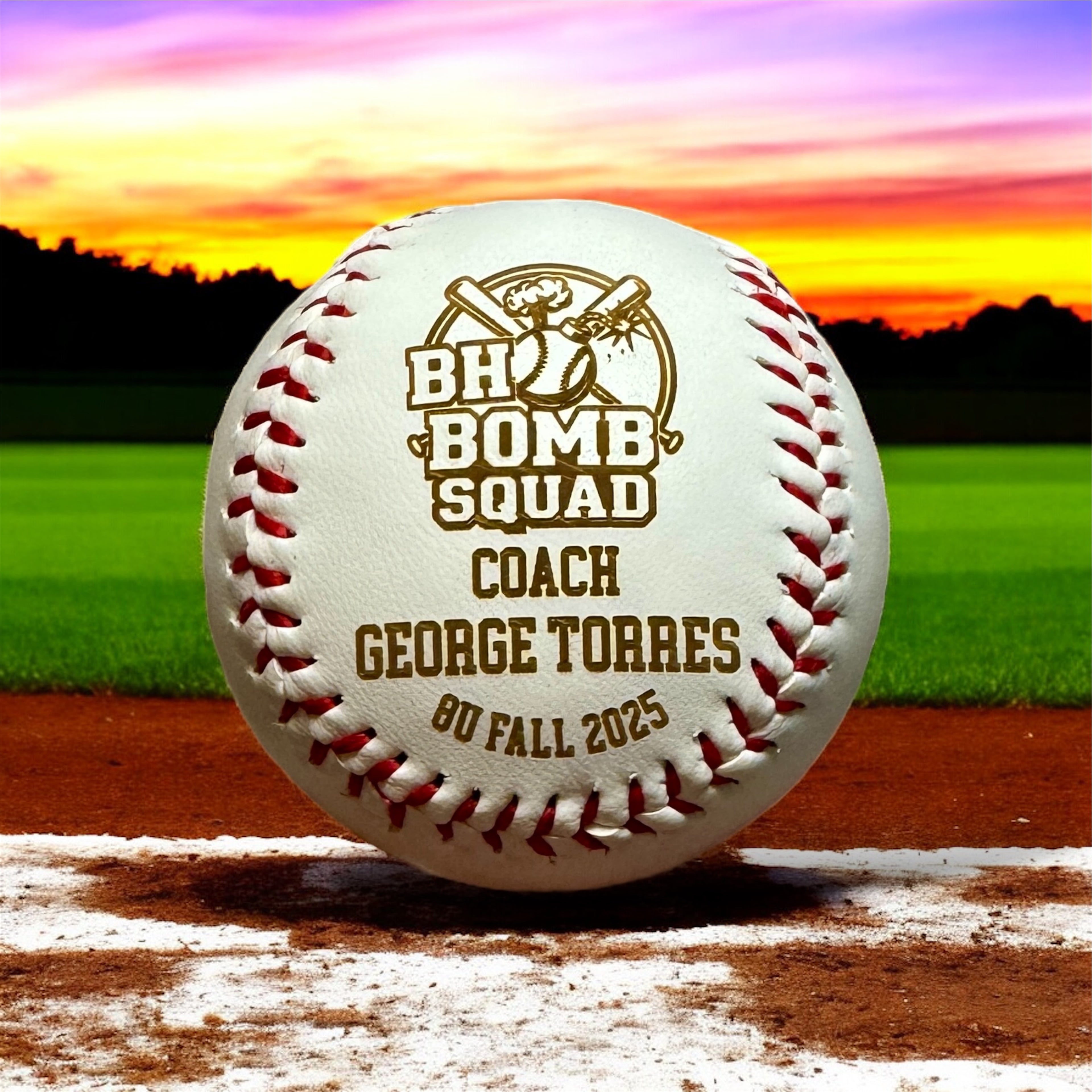 Custom Engraved Baseball