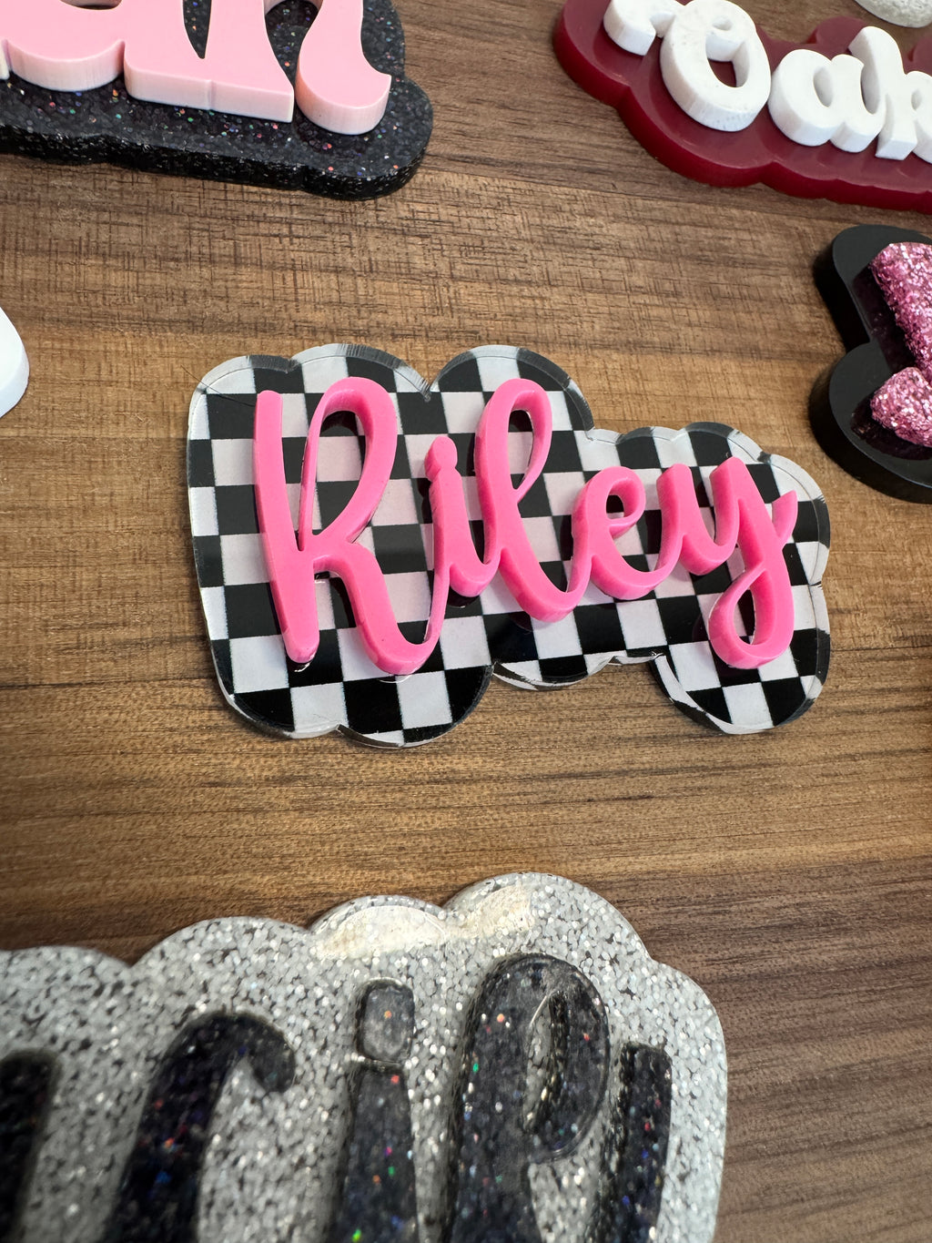 Personalized Acrylic Name Clips