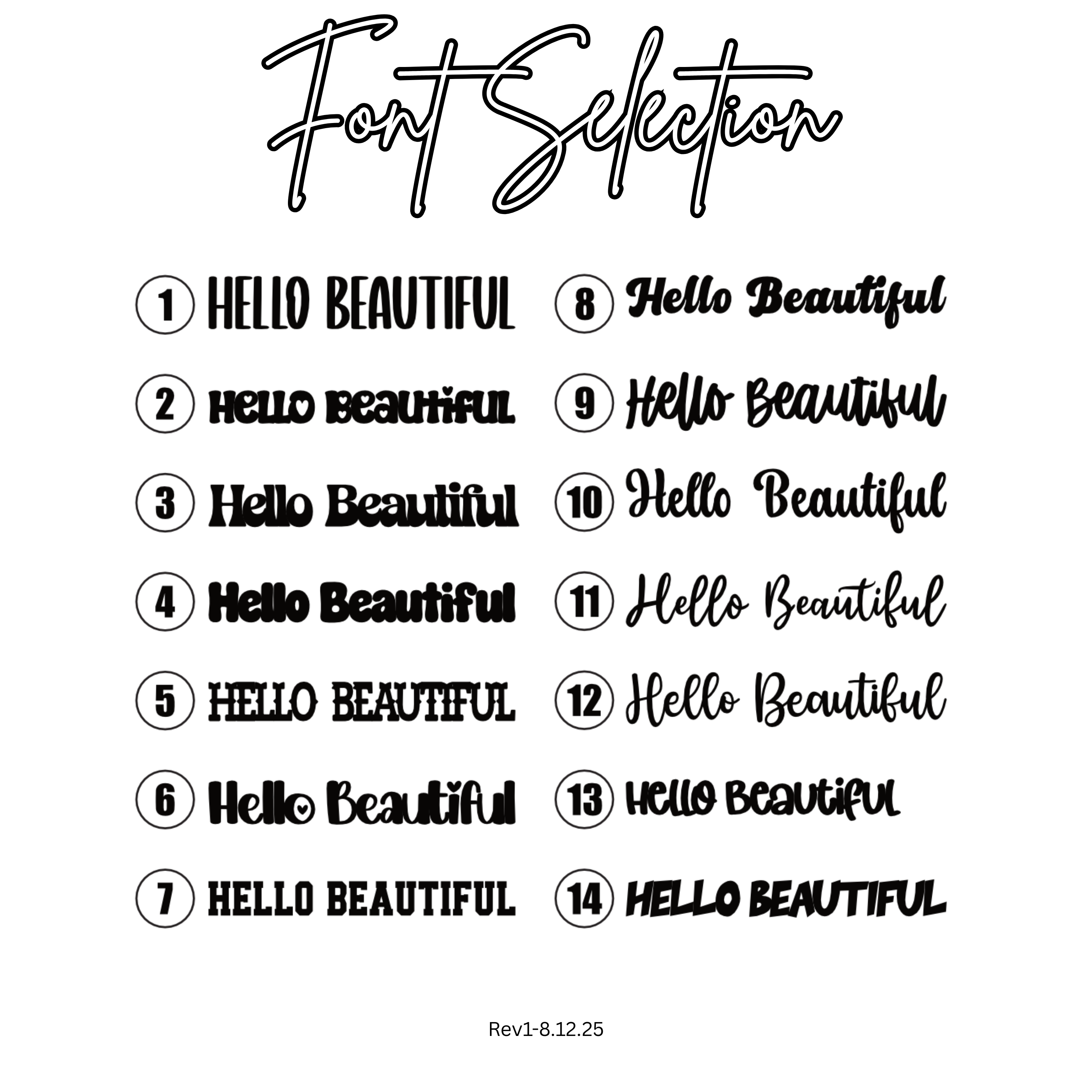 Personalized Acrylic Name Clips