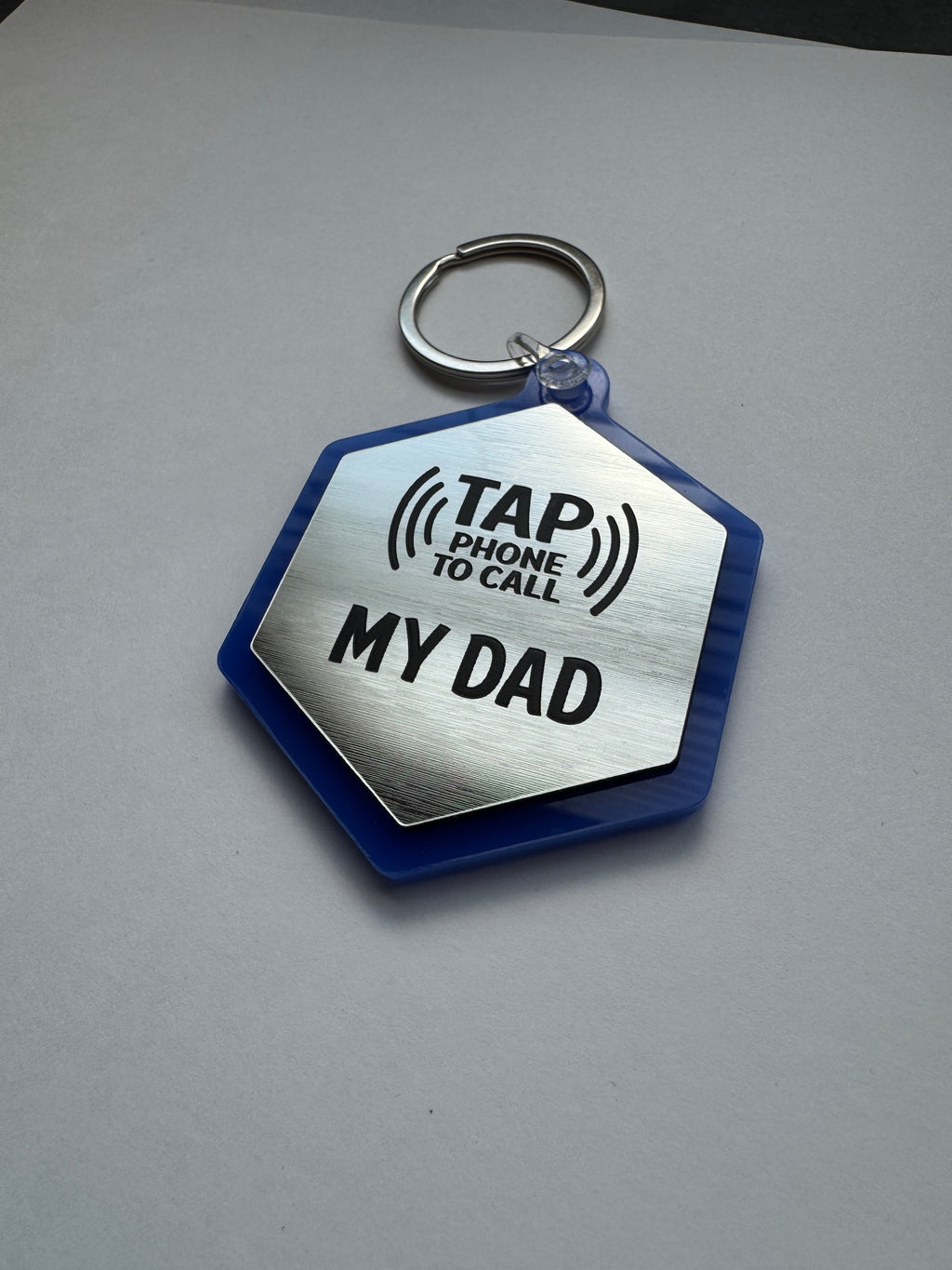 Tap Tag - Emergency Contact Backpack Tag (Single Sided)