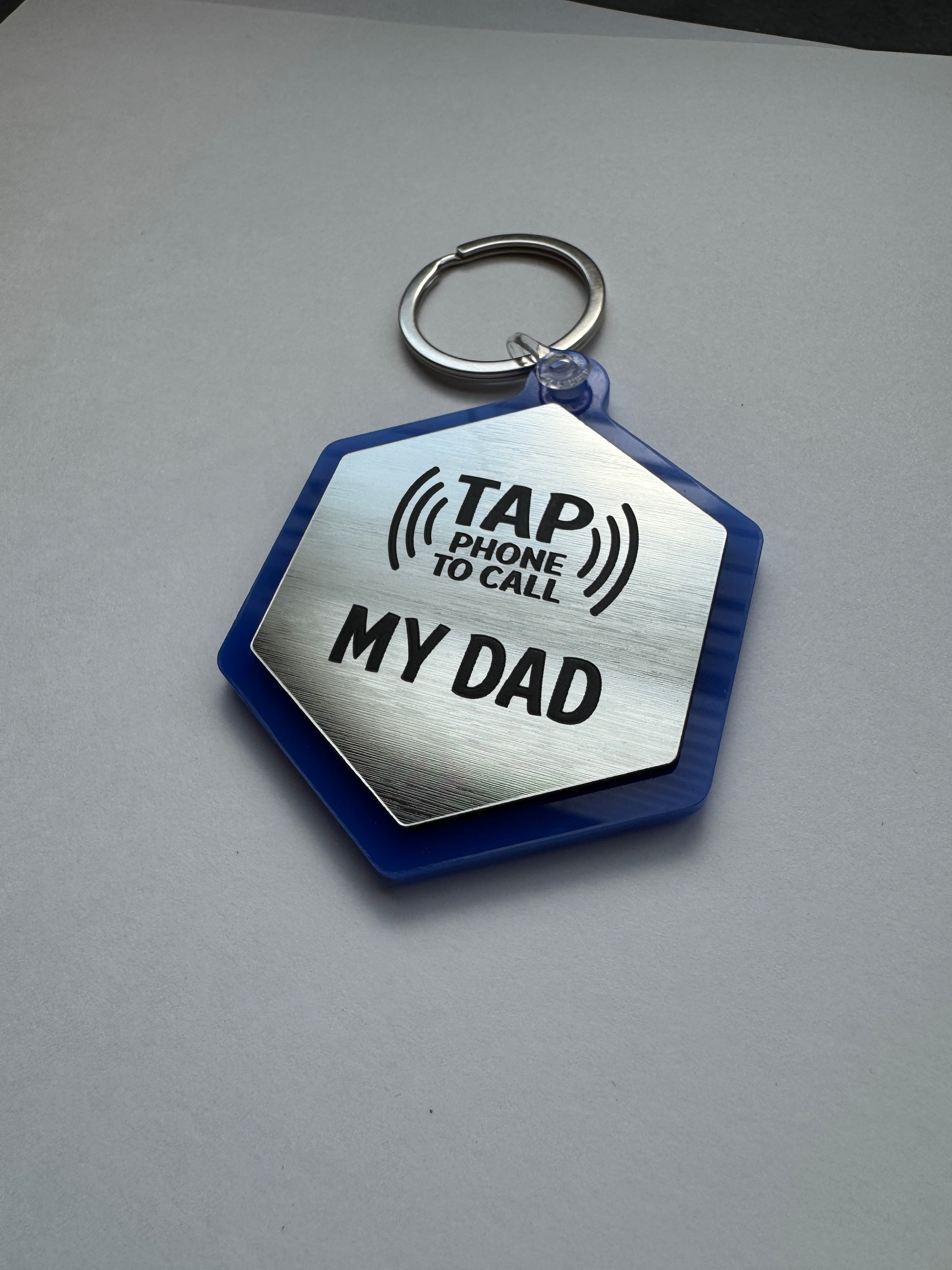 Tap Tag - Emergency Contact Backpack Tag (Single Sided)