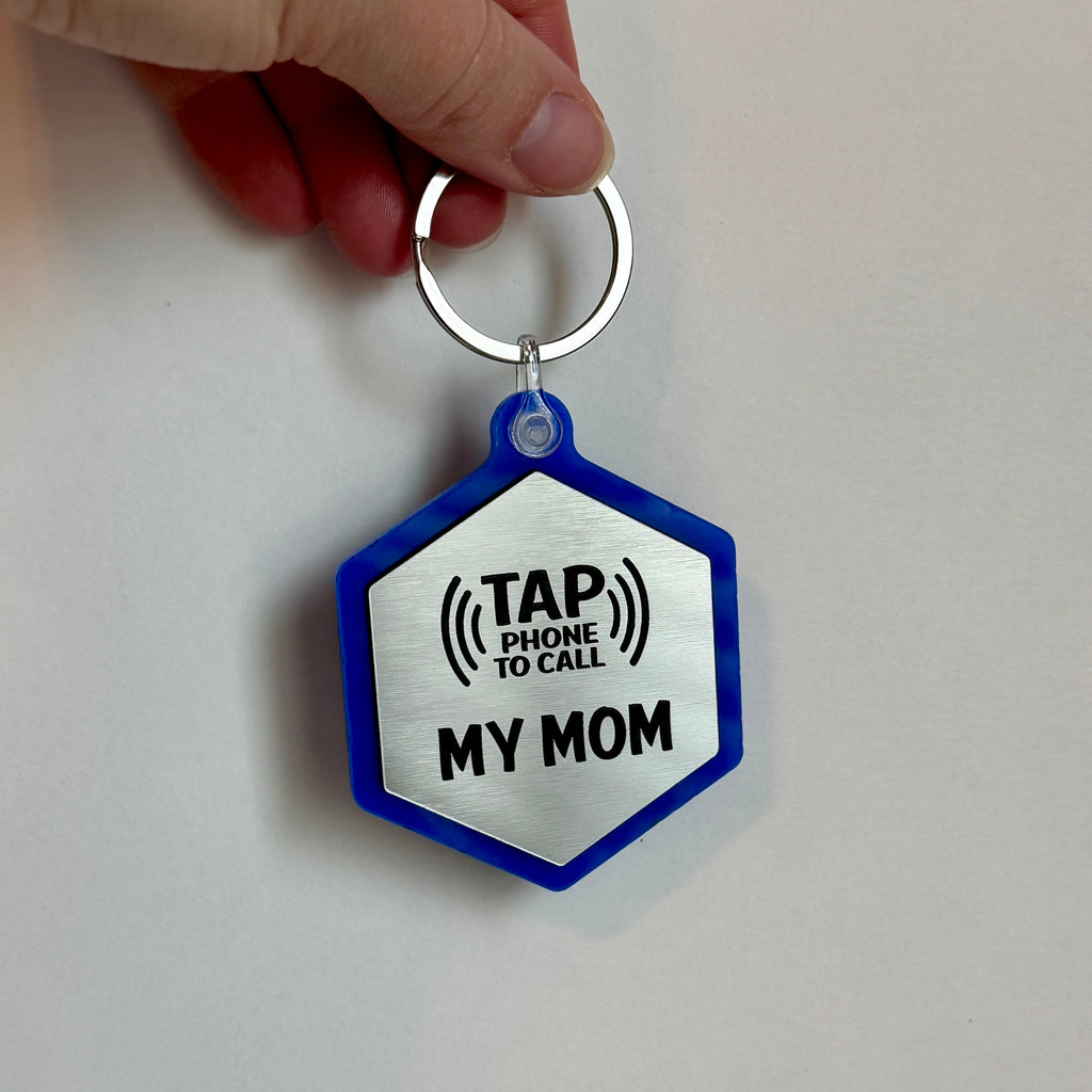 Tap Tag - Emergency Contact Backpack Tag (Single Sided)