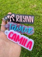 Personalized Acrylic Bag Tag Keychain