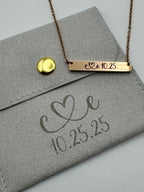 Jewelry - Horizontal Bar Necklace - Personalized