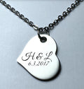 Sideways Heart Necklace