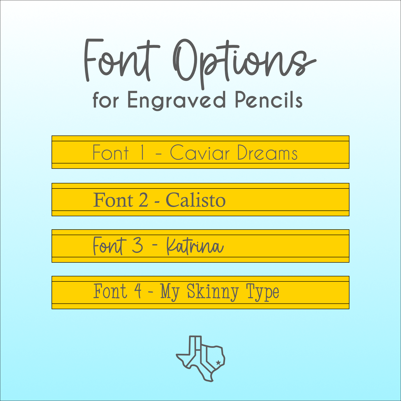 Personalized Engraved Pencils - Ticonderoga