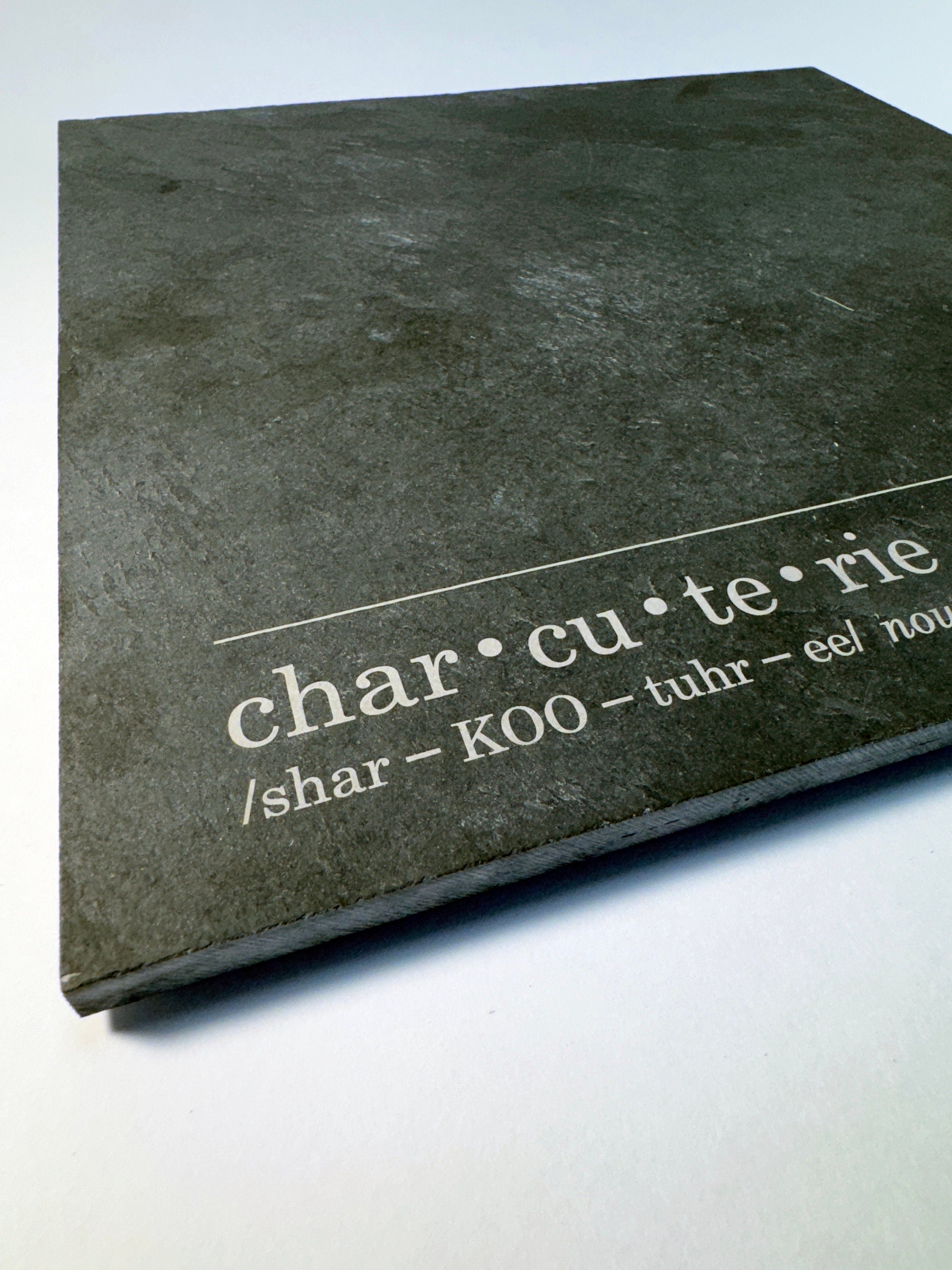 Slate Charcuterie Board - 12in Square Tile - Definition