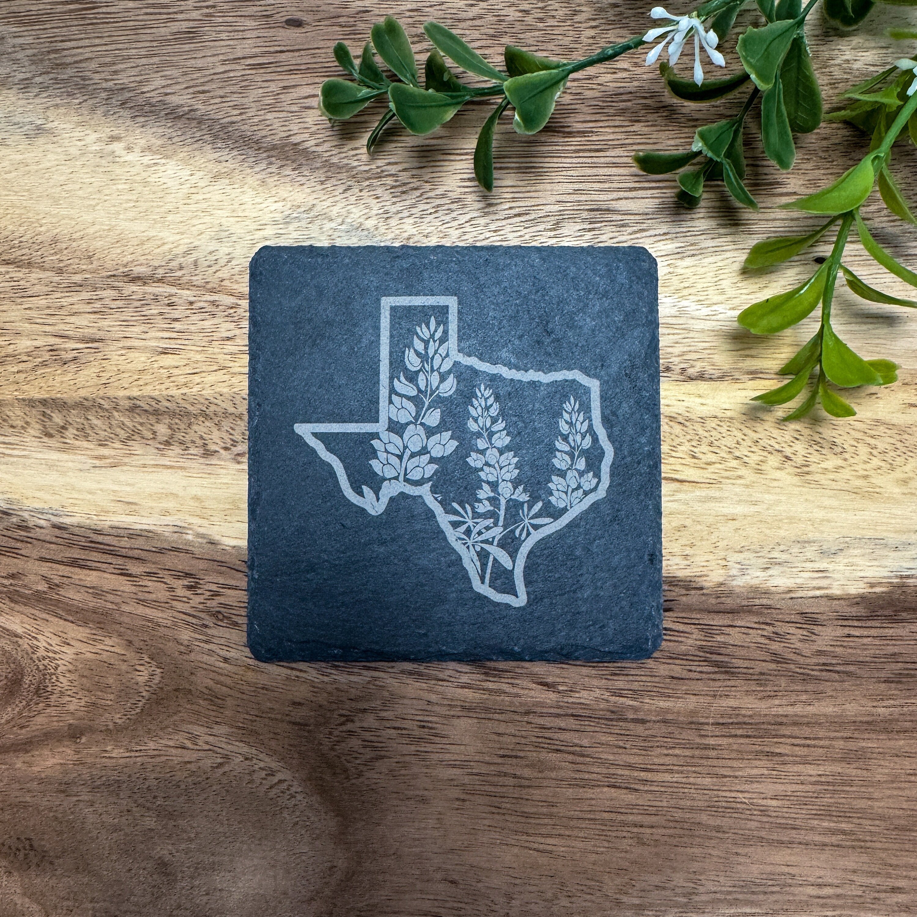 Slate Coasters - Square - Texas Designs