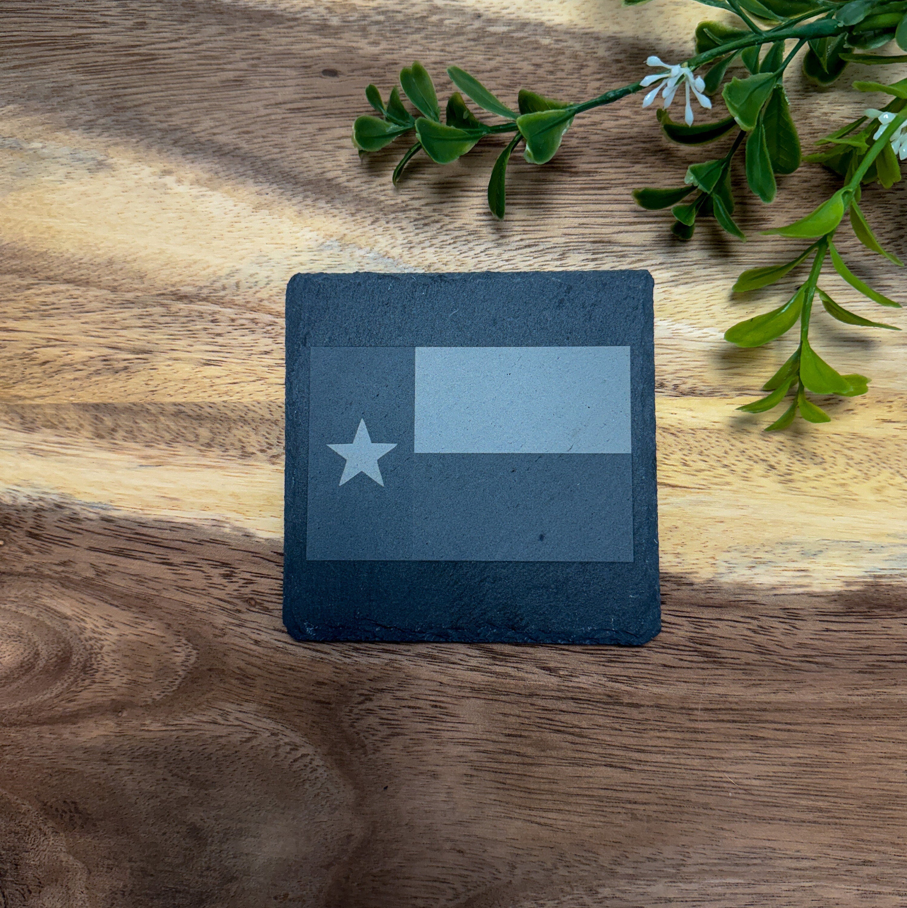 Slate Coasters - Square - Texas Designs