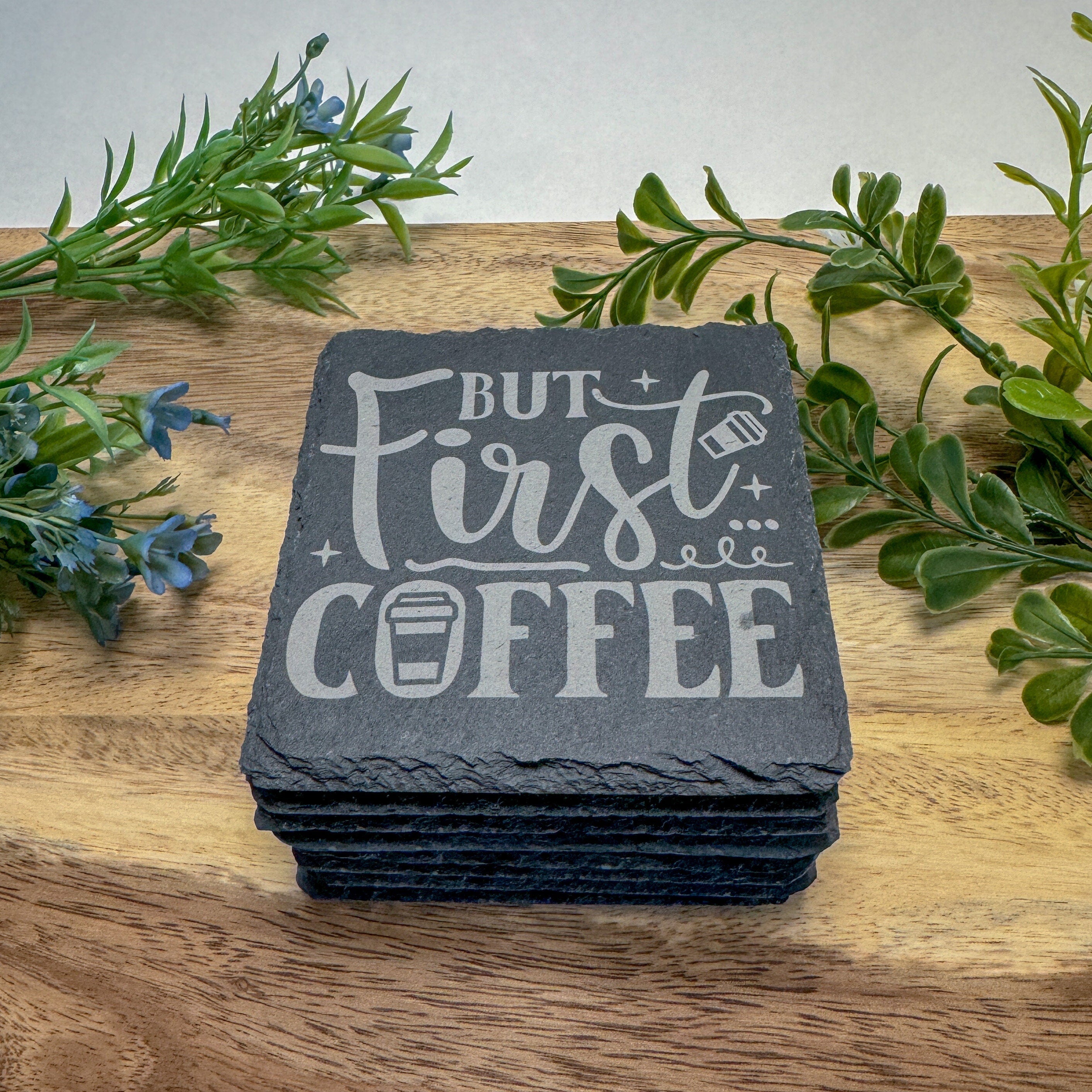 Slate Coasters - Square - Upload Custom Design