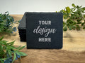 Custom Slate Coasters, Square,  Laser Engraved