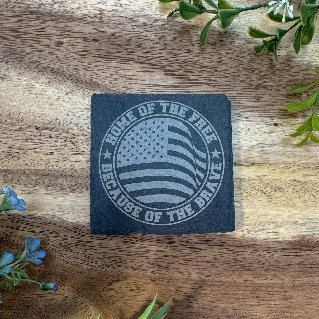 Slate Coasters - Square - Upload Custom Design