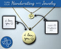 Jewelry - Engraved Pendant Necklace - Upload Custom Design, Handwriting, etc