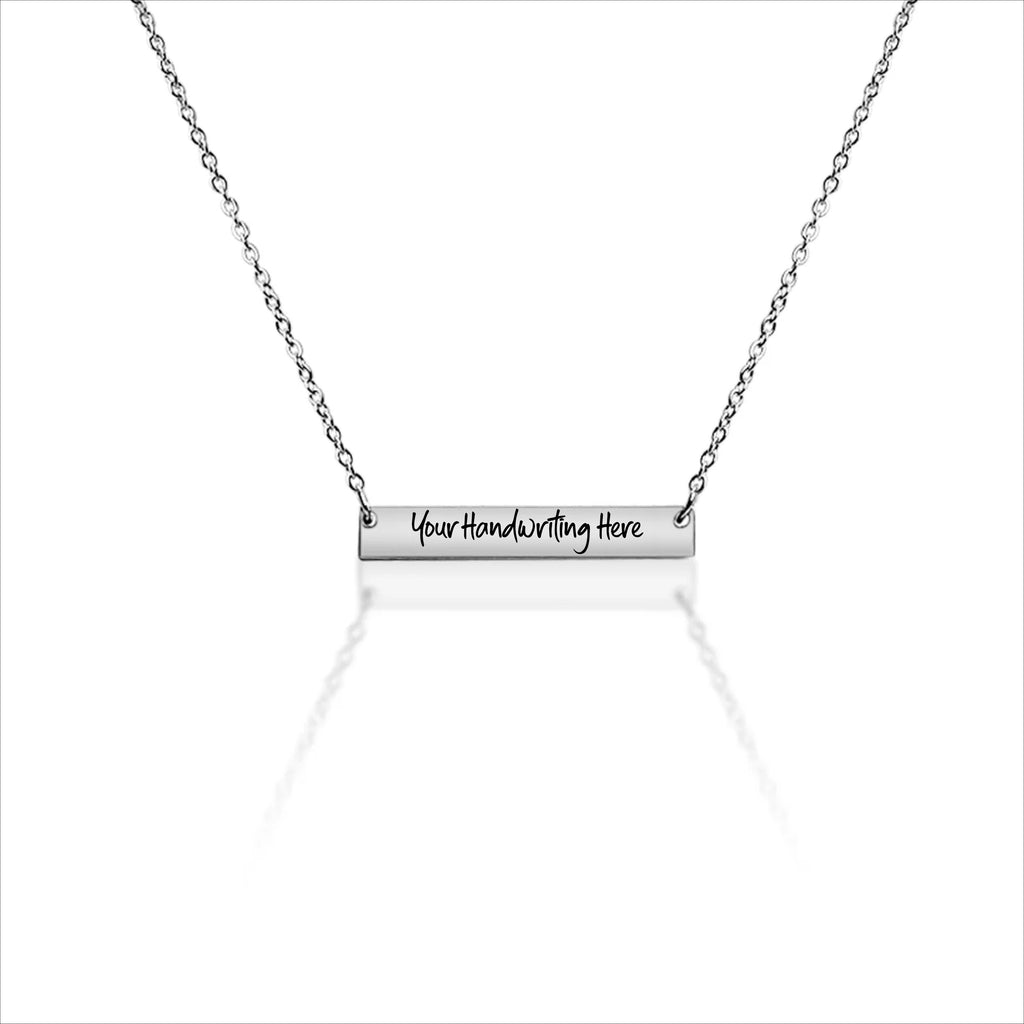 Jewelry - Engraved Pendant Necklace - Upload Custom Design, Handwriting, etc