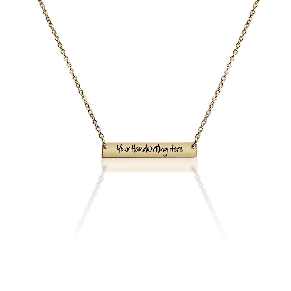 Jewelry - Engraved Pendant Necklace - Upload Custom Design, Handwriting, etc