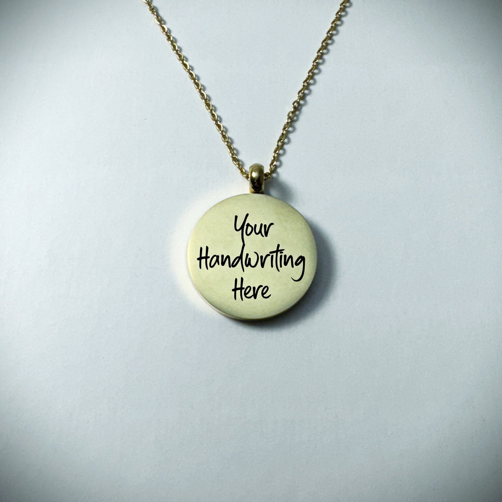 Jewelry - Engraved Pendant Necklace - Upload Custom Design, Handwriting, etc