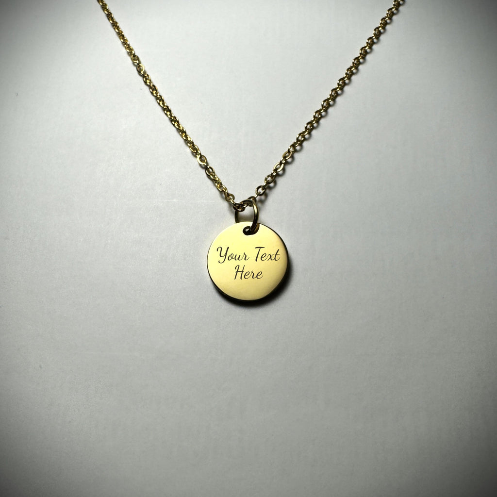 Jewelry - Engraved Necklace with Personalized Text