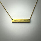 Jewelry - Horizontal Bar Necklace - Personalized