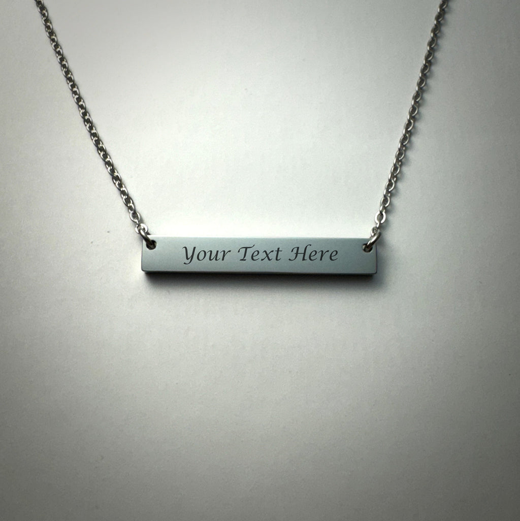 Jewelry - Horizontal Bar Necklace - Personalized