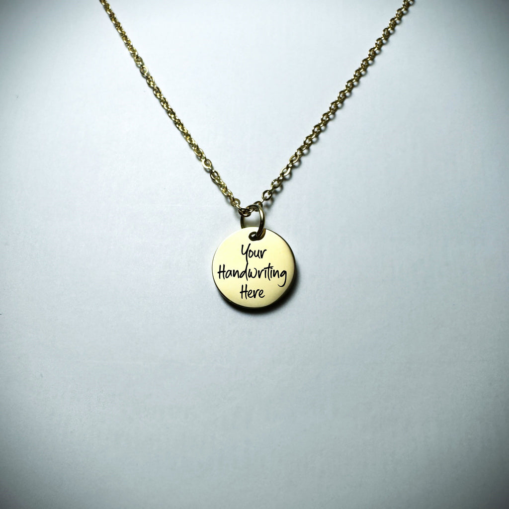 Jewelry - Engraved Pendant Necklace - Upload Custom Design, Handwriting, etc