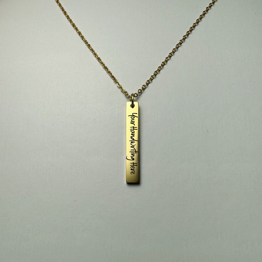 Jewelry - Engraved Pendant Necklace - Upload Custom Design, Handwriting, etc