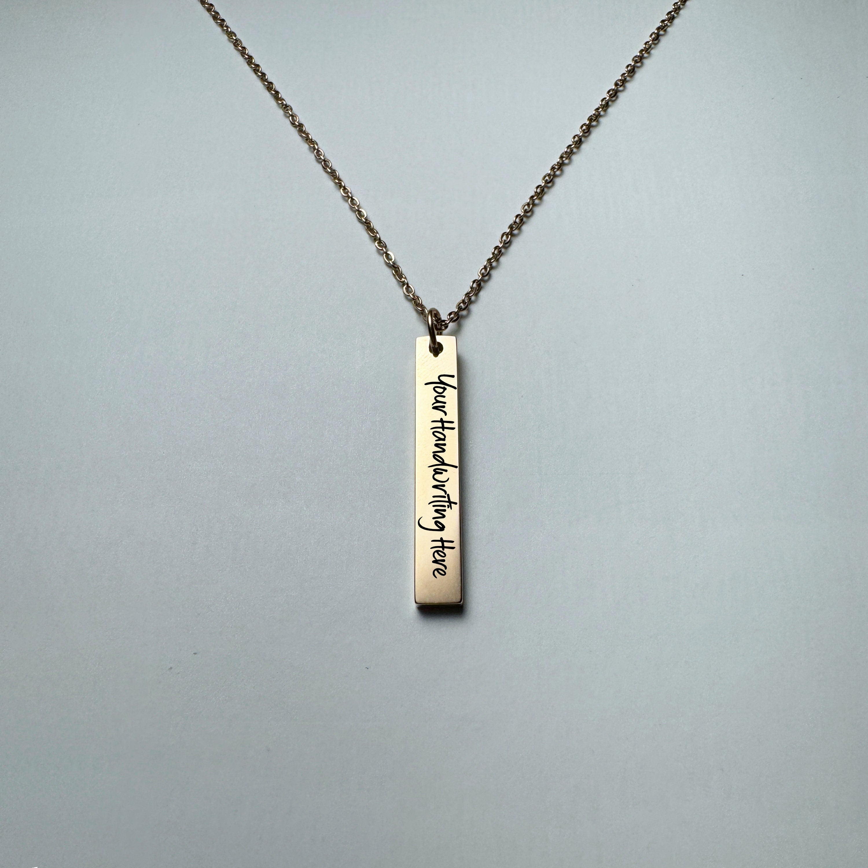 Jewelry - Engraved Pendant Necklace - Upload Custom Design, Handwriting, etc
