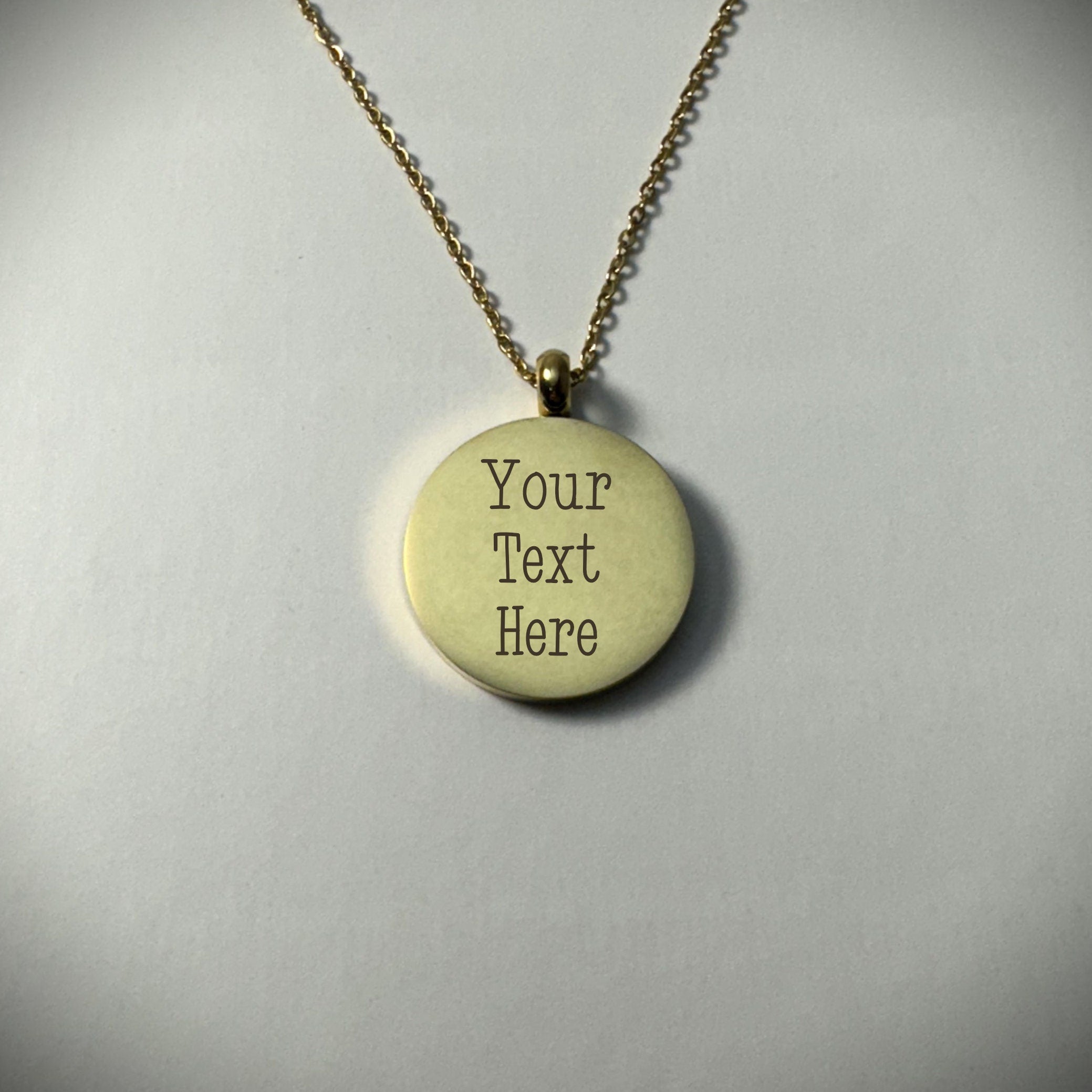 Jewelry - Engraved Necklace with Personalized Text