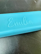 Engraved Silicone Pencil Pouch
