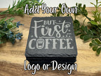 Custom Slate Coasters, Square,  Laser Engraved