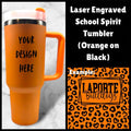 40oz School Spirit Tumbler - Orange and Black