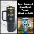 40oz School Spirit Tumbler - Black and Gold