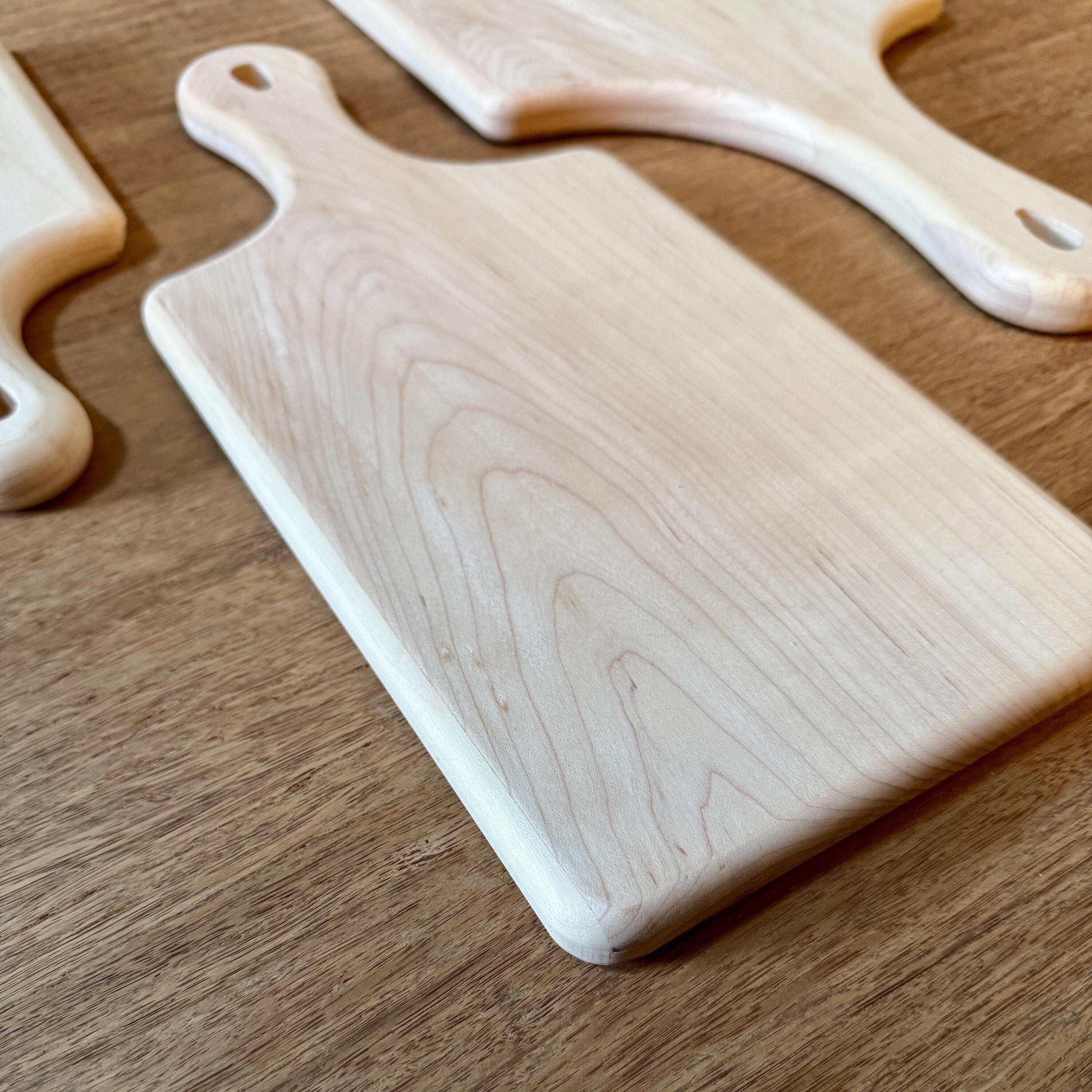 Maple Cutting Board - Large - Unfinished Laser Blank - Single