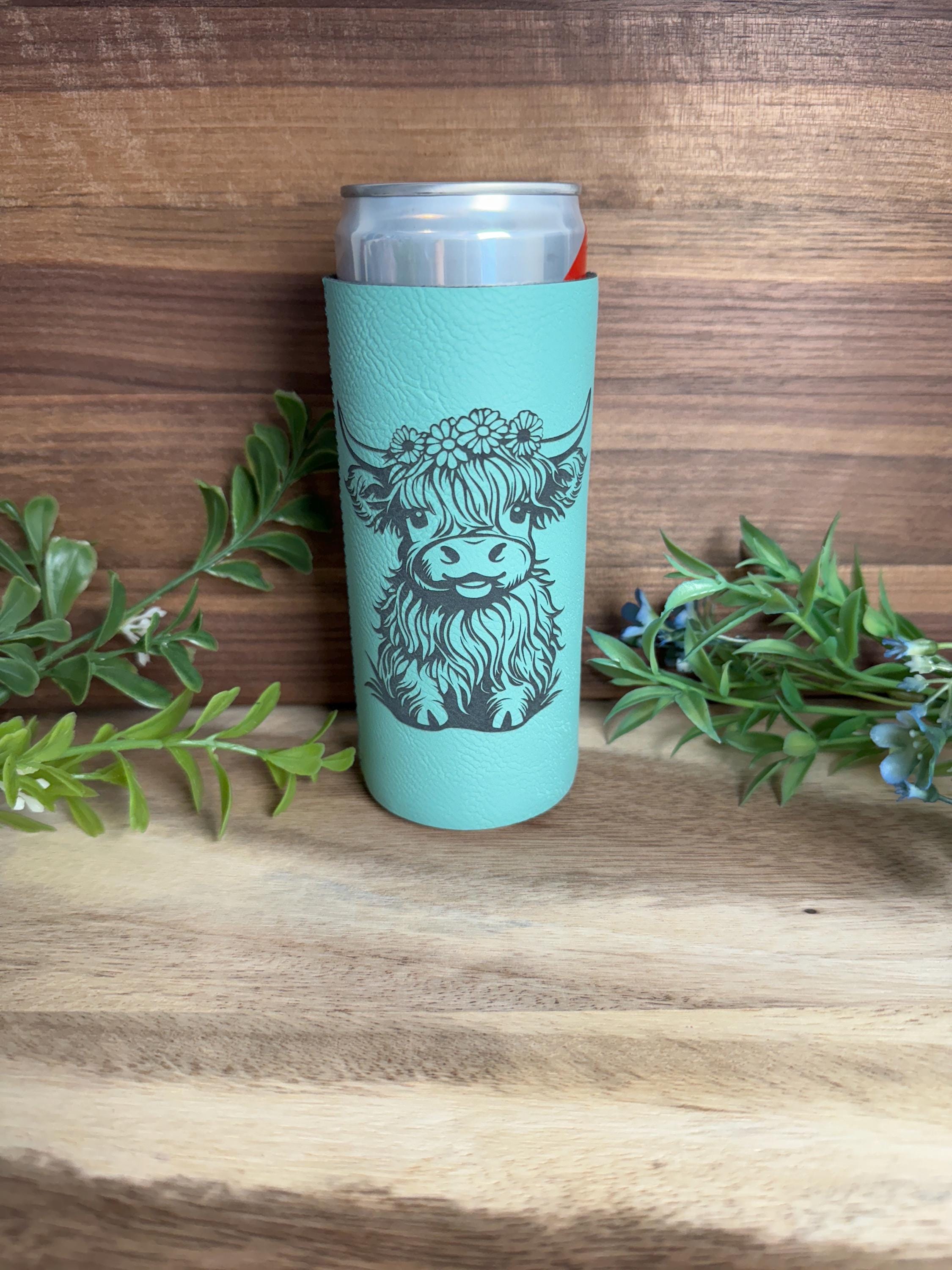 Leatherette Can Cooler - Upload Custom Design