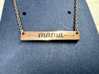 Jewelry - Horizontal Bar Necklace - Personalized