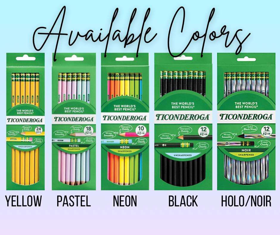 Personalized Ticonderoga Pencils