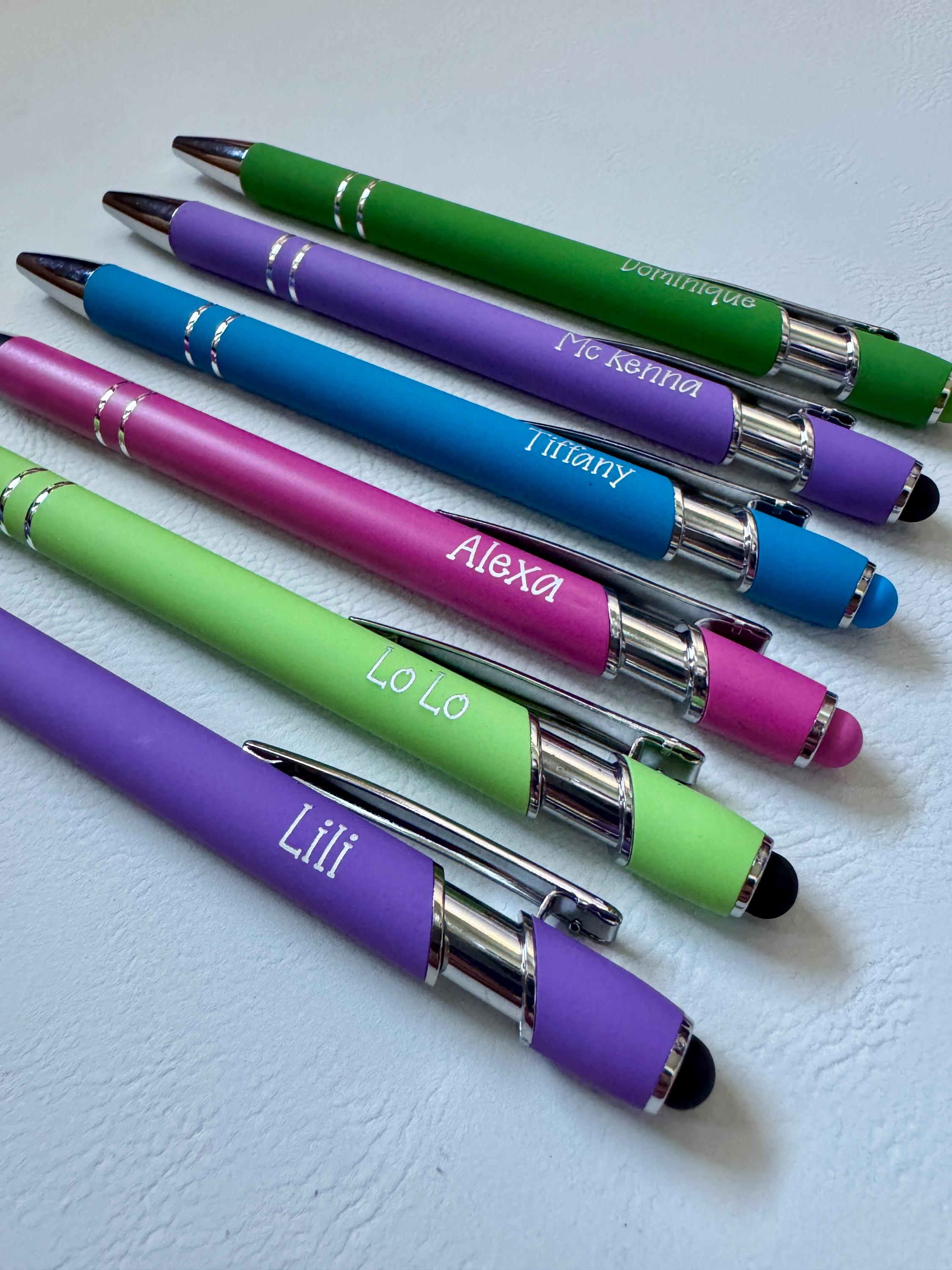 Personalized Pens - Soft Touch with Stylus